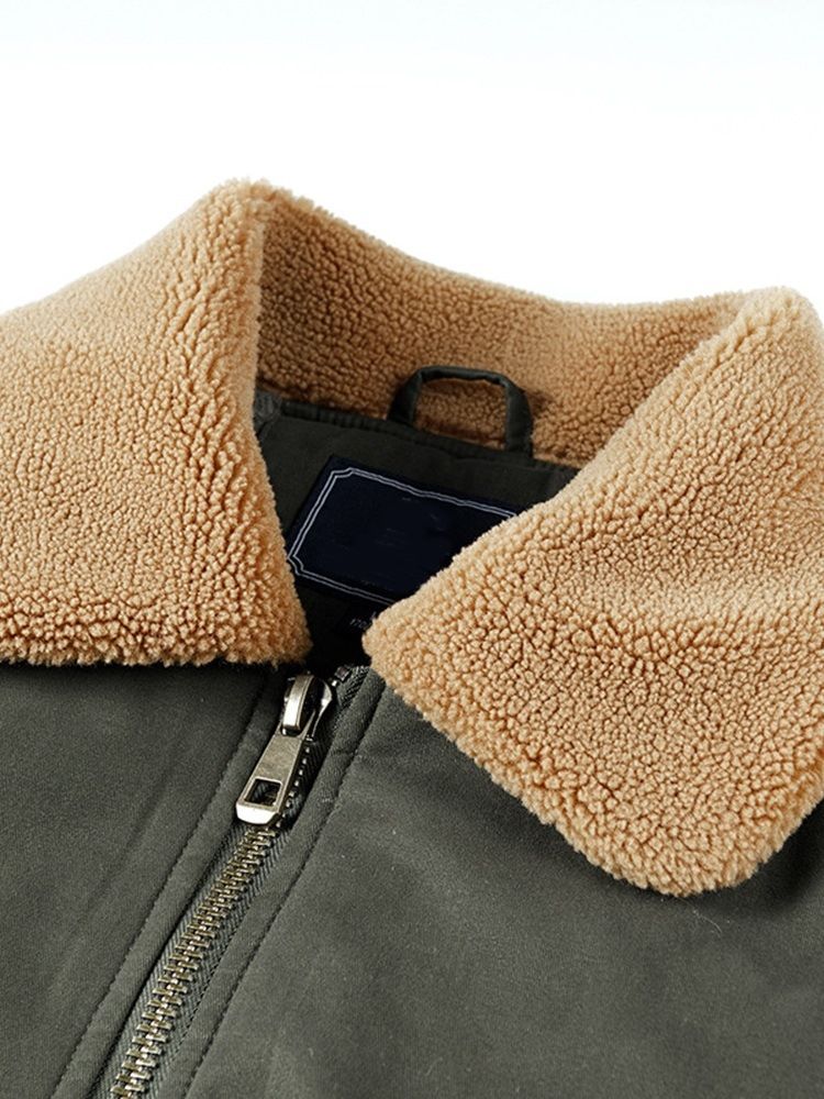 Pocket Standard Lapel Casual Dragkedja Dunjacka