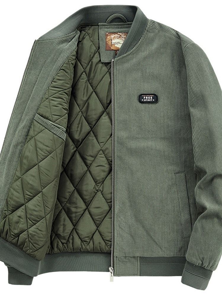 Ståkrage Patchwork Dunjacka Med Standard Blixtlås