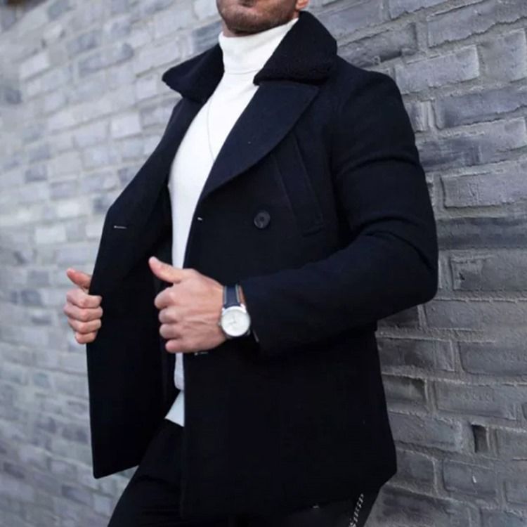 Standard Slim Vinterkappa I Vanlig Lapel