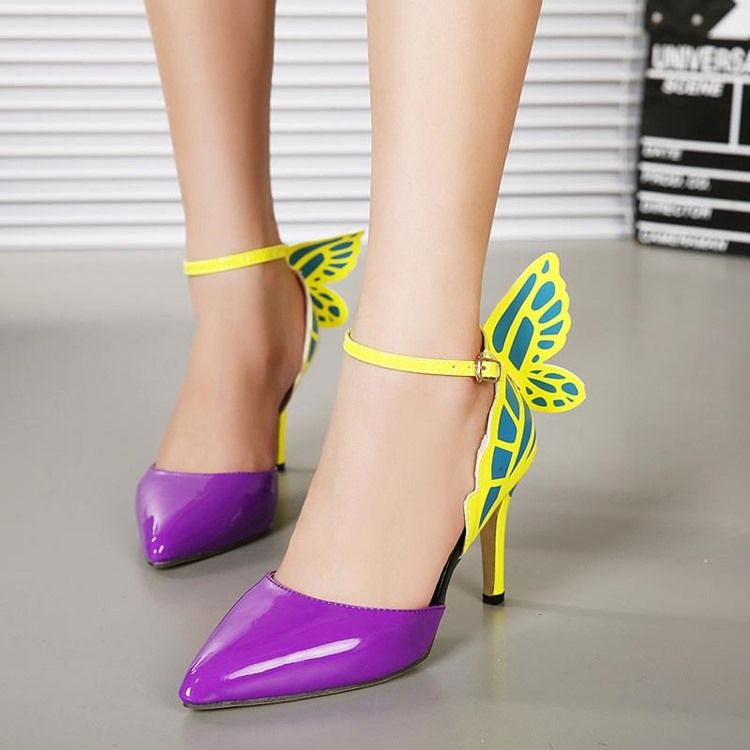 Applikationer Color Block Stiletto Heel Pumps