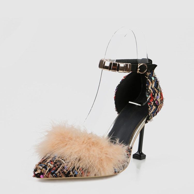 Closed Toe Line-Style Spänne Dam Pumps