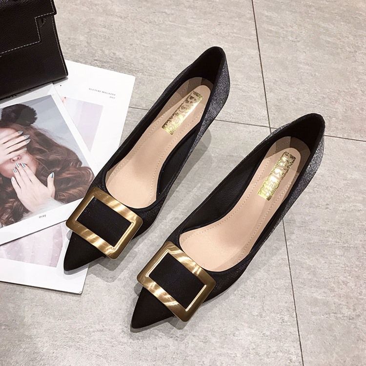 Paljett Slip-On Stiletto Heel Dam Pumps