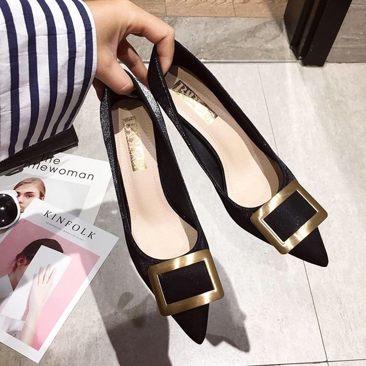 Paljett Slip-On Stiletto Heel Dam Pumps