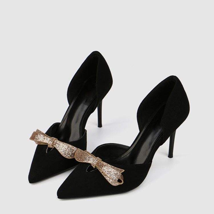 Paljett Spetsad Tå Slip-On Dam Pumps