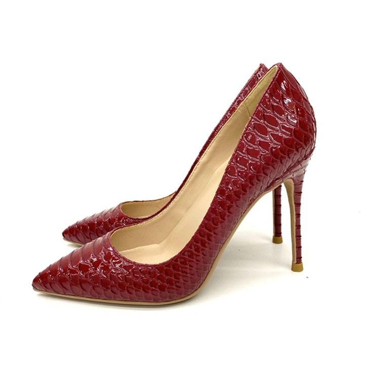 Serpentine Stilettklack Slip-On Vanligt Tunna Damskor