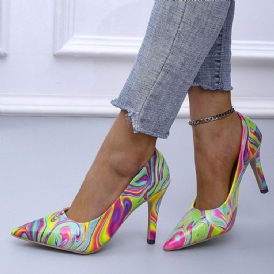 Slip-On High Heel (5-8Cm) Tunna Skor Med Spetsad Tå