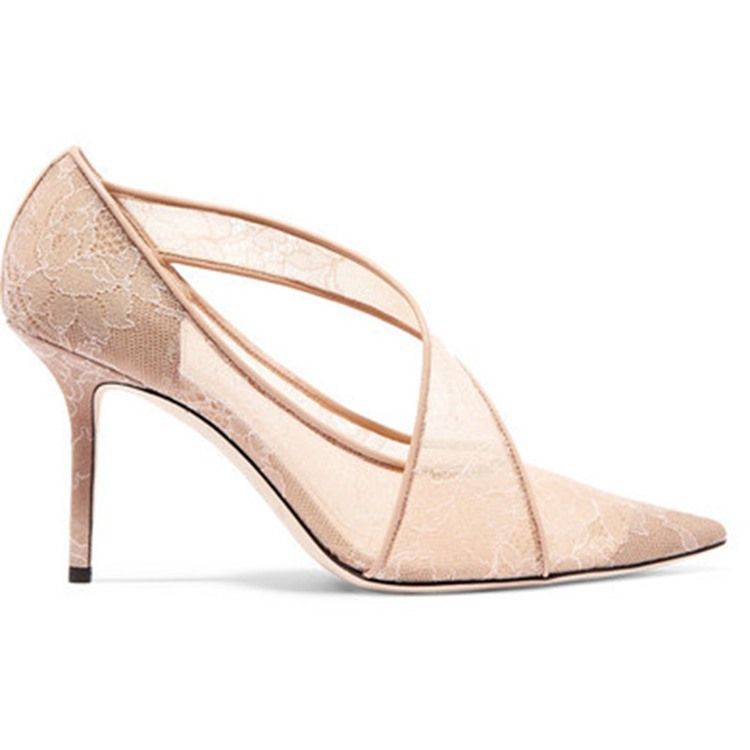 Slip-On Low-Cut Pumps Med Spetsad Tå