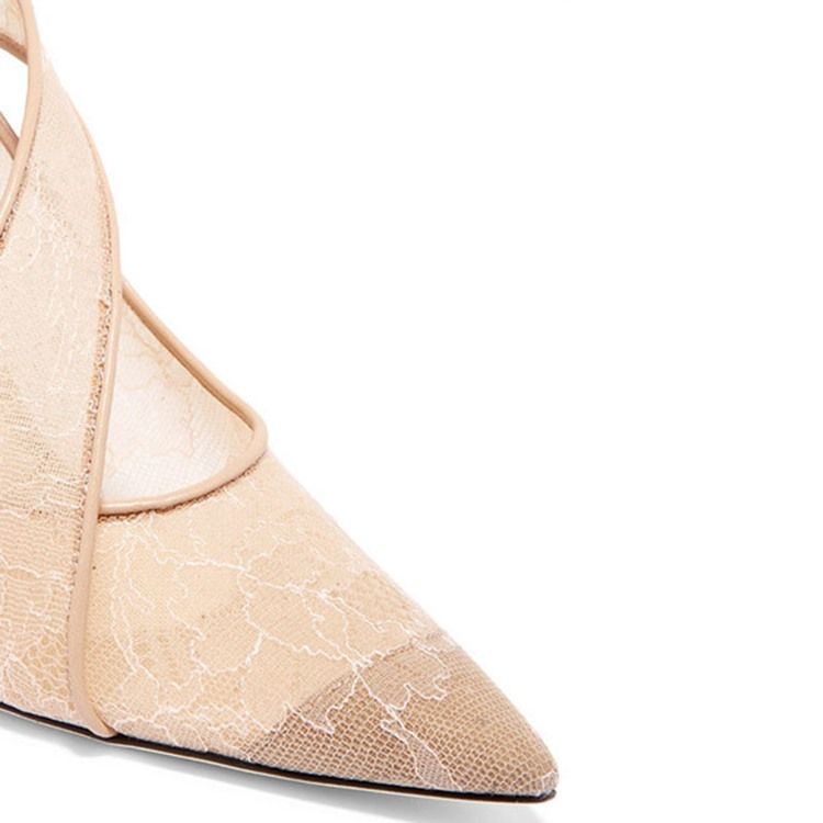 Slip-On Low-Cut Pumps Med Spetsad Tå