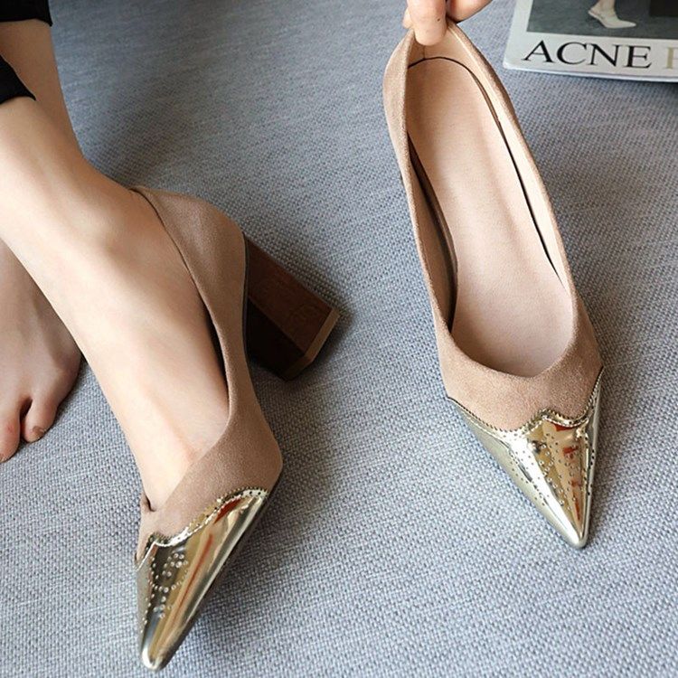 Slip-On Spetsiga Tågänga Low Cut Upper Pumps