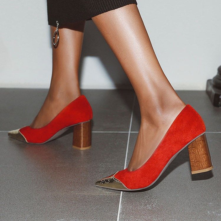 Slip-On Spetsiga Tågänga Low Cut Upper Pumps