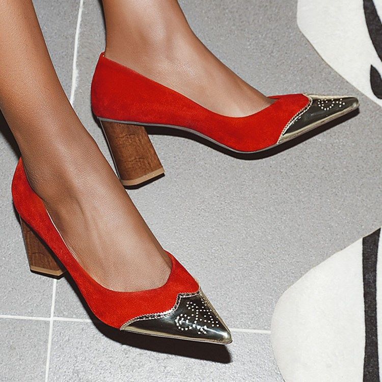 Slip-On Spetsiga Tågänga Low Cut Upper Pumps