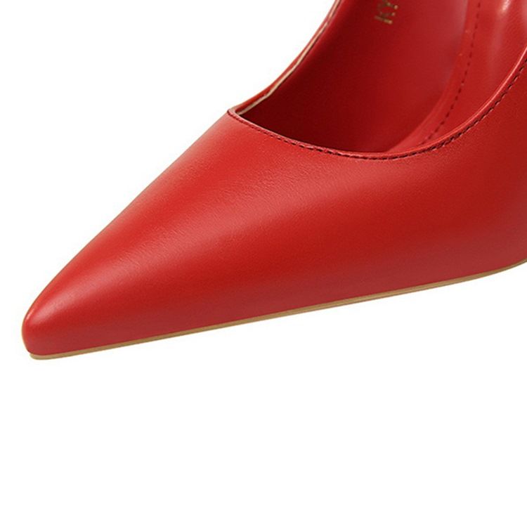Slip-On Stilettklack Spetsad Tå 10.5 Cm Tunna Skor