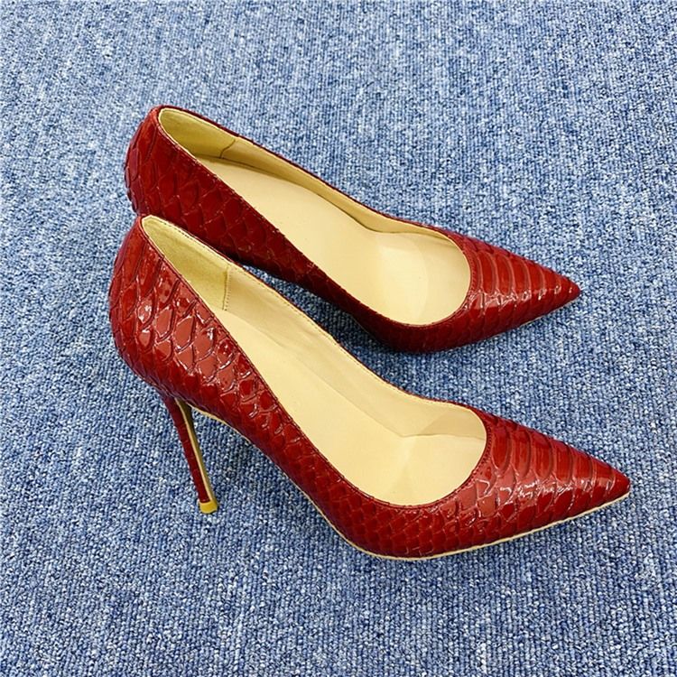 Slip-On Stiletto Heel Serpentine 12Cm Tunna Damskor