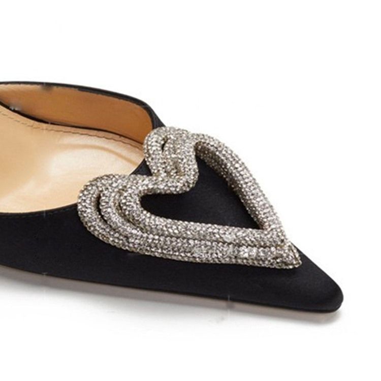 Stilettklackspänne Rhinestone 9Cm Tunna Skor