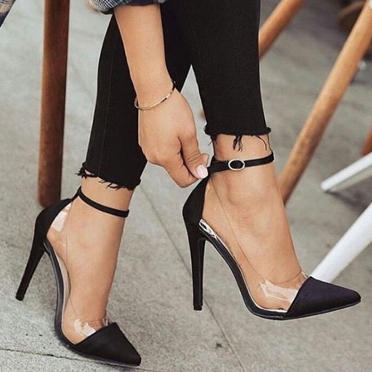 Stilettklackspänne Spänne Western Tunna Skor Pumps