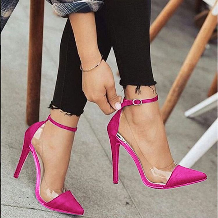 Stilettklackspänne Spänne Western Tunna Skor Pumps