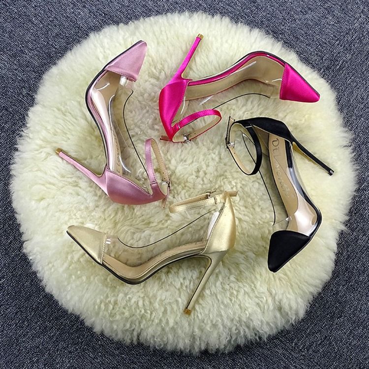Stilettklackspänne Spänne Western Tunna Skor Pumps