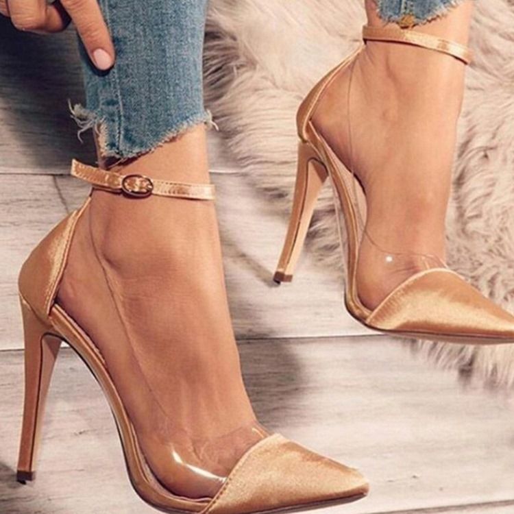 Stilettklackspänne Spänne Western Tunna Skor Pumps