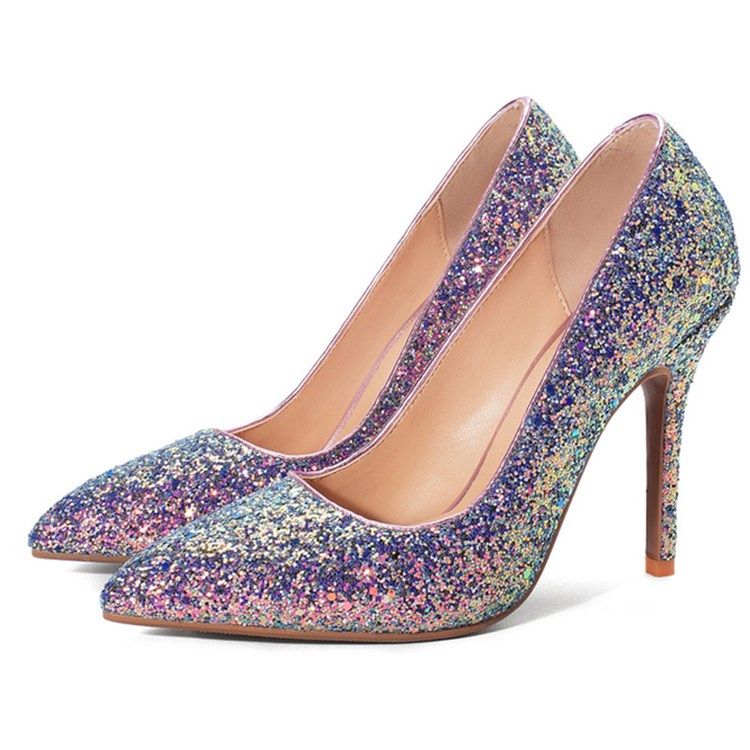 Tråd Stilettklack Spetsad Tå Sweet Pumps