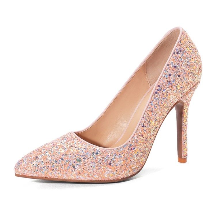 Tråd Stilettklack Spetsad Tå Sweet Pumps