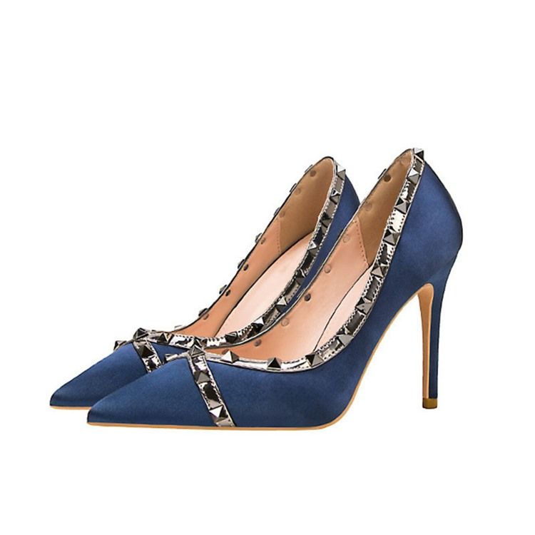 Western Spetsad Tå Slip-On Stiletto Heel Pumps