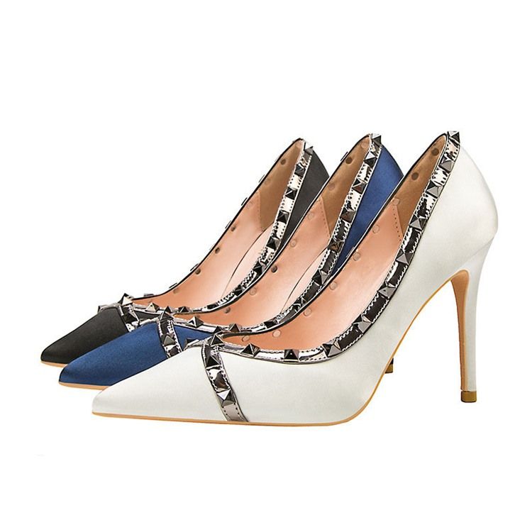 Western Spetsad Tå Slip-On Stiletto Heel Pumps