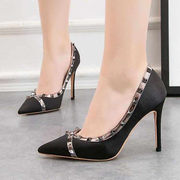 Western Spetsad Tå Slip-On Stiletto Heel Pumps
