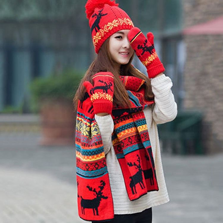 Älg Christmas Imitation Cashmere Scarf