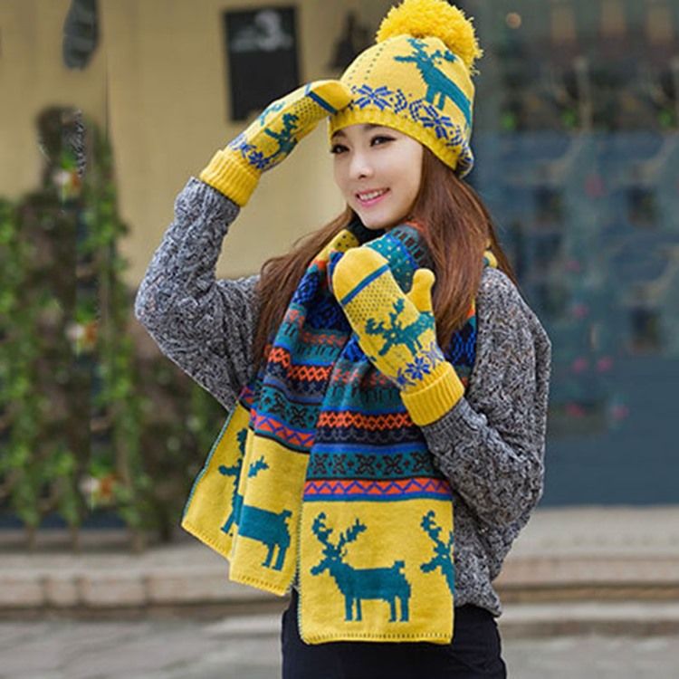 Älg Christmas Imitation Cashmere Scarf