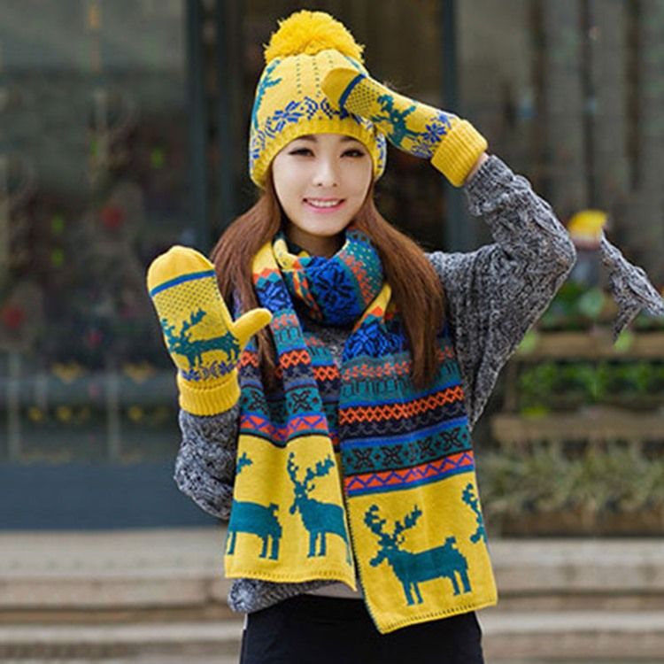 Älg Christmas Imitation Cashmere Scarf