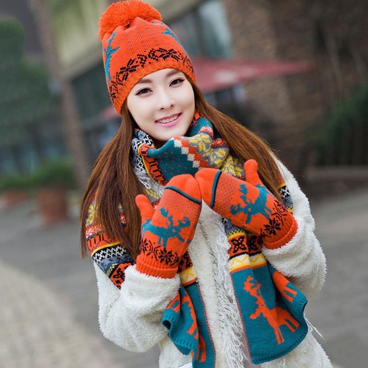 Älg Christmas Imitation Cashmere Scarf