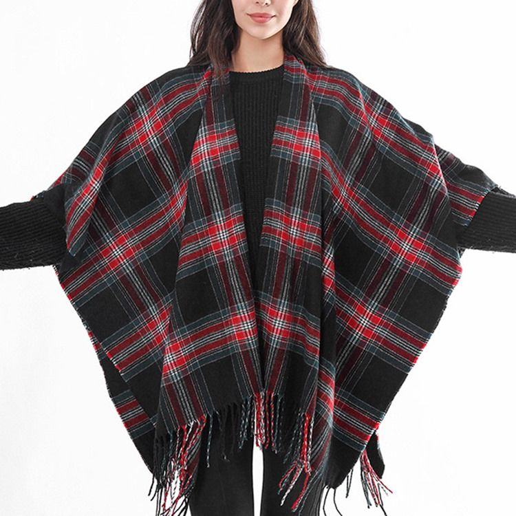 Akryl Patchwork Pläd Halsdukar