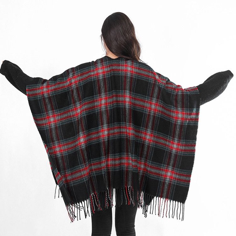 Akryl Patchwork Pläd Halsdukar