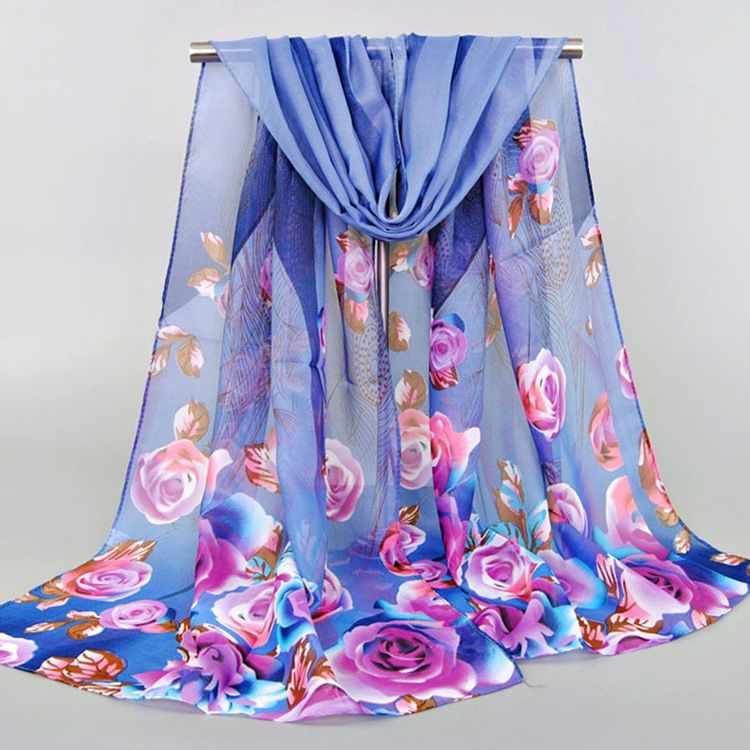 All Match Chiffongtryckt Damscarf