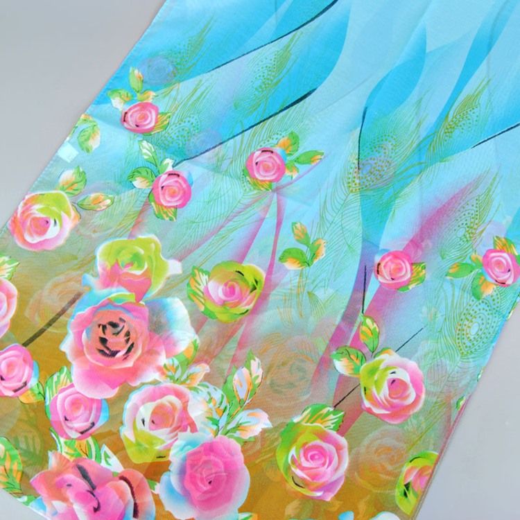 All Match Chiffongtryckt Damscarf