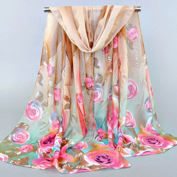 All Match Chiffongtryckt Damscarf