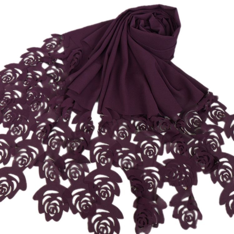Bästsäljare Pure Color Chiffon Damscarf