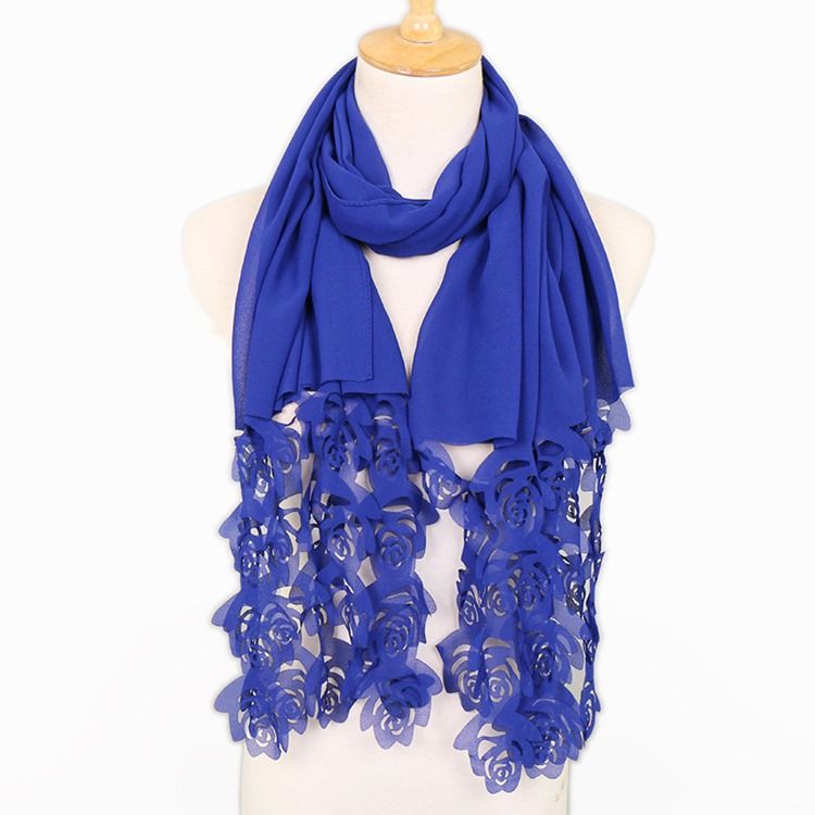 Bästsäljare Pure Color Chiffon Damscarf