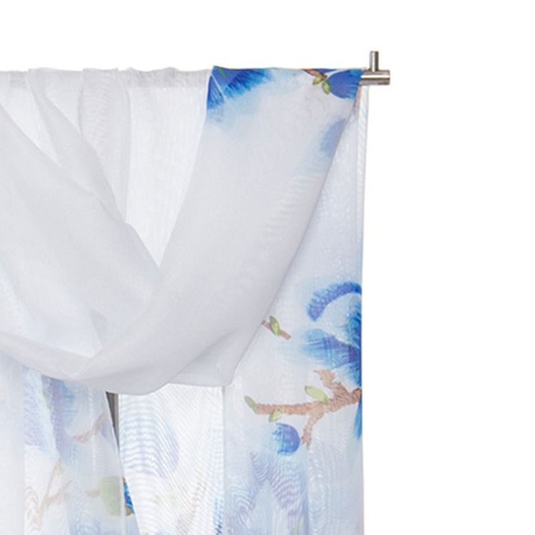 Chiffong Print Sommar Plant Scarf