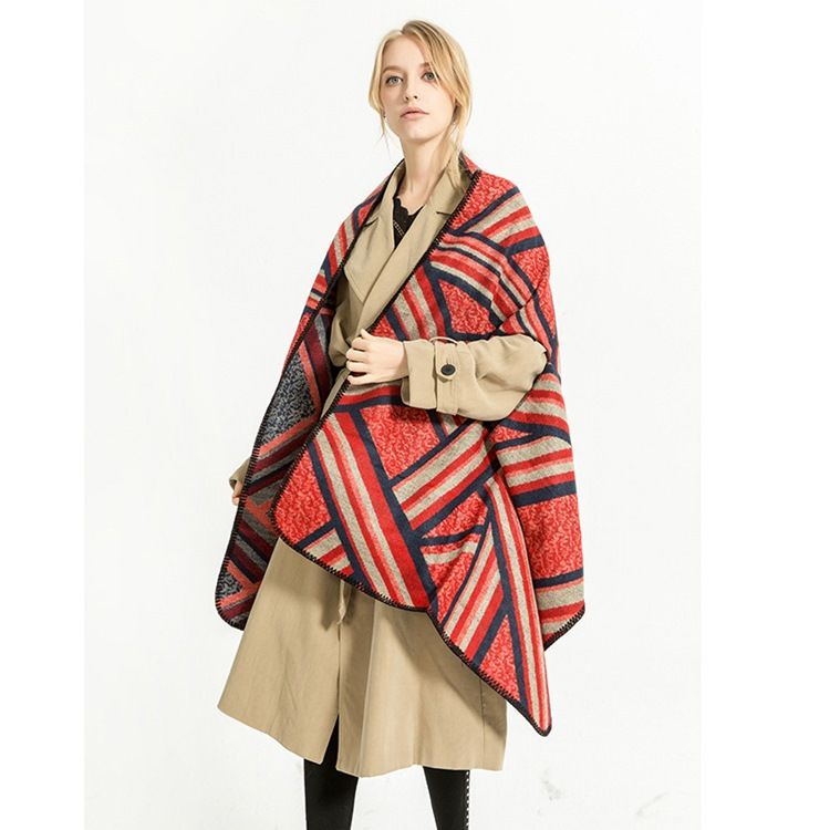 Colour Block Sjal Scarf