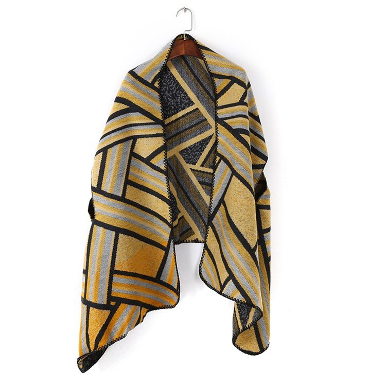 Colour Block Sjal Scarf