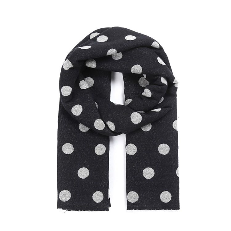 Double Side Dot Warm Scarf