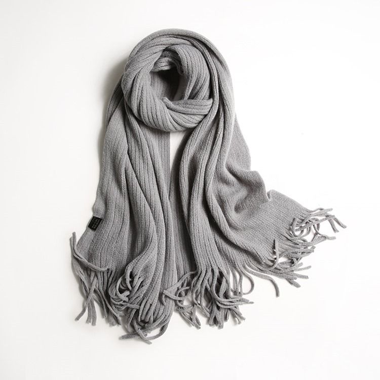 Enfärgad Varm Vinterscarf