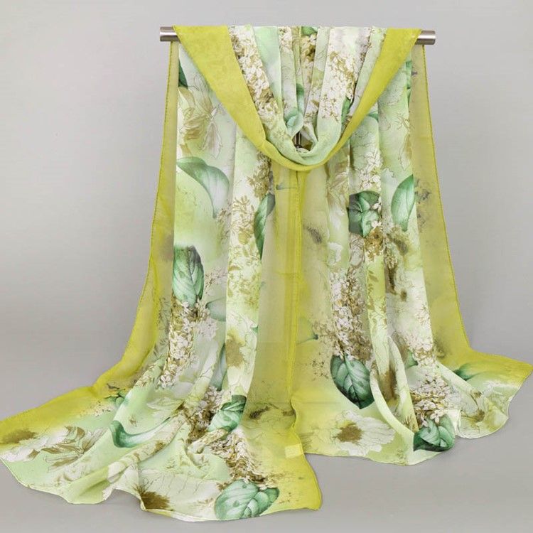 High End Chiffong Tryckt Scarf