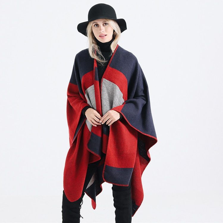 Höstfärg Block Sjal Scarf