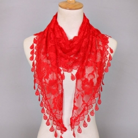 Ladylike Blommiga Scarves I Spets