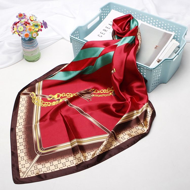 Ladylike Print Colour Block Sweet Damscarves