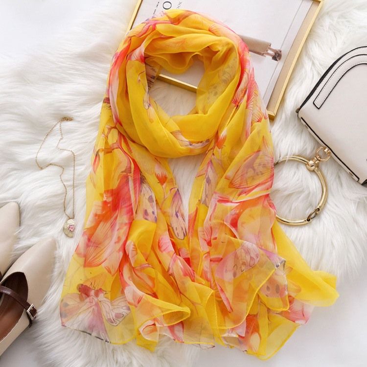 Ladylike Scarf Blommig Scarf