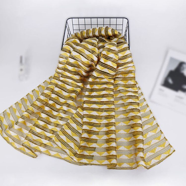 Ladylike Stripe Print Stripe Scarf