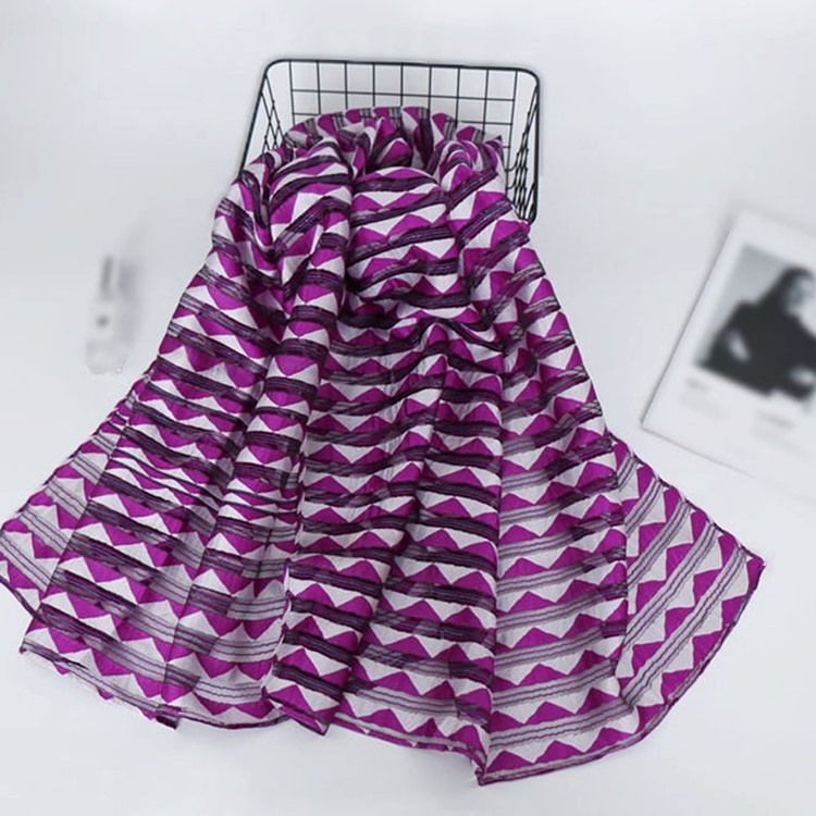 Ladylike Stripe Print Stripe Scarf